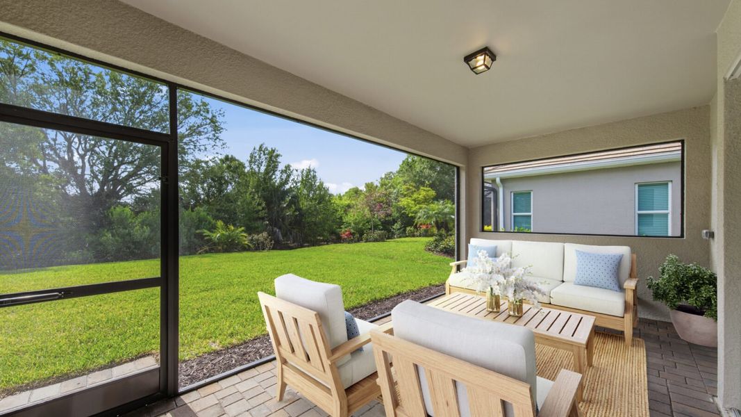 Exterior details and patio area of a home in Verandah, Fort Myers (Image 25).