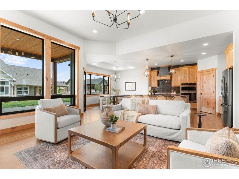 Furnished interior view inside a new home in Harvest Ridge, Berthoud (Image 8).