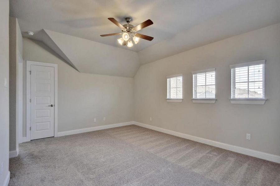Representative unfurnished interior of a home built from the Oaks 2694 by Brohn Homes in Oaks at San Gabriel, Georgetown (Image 10).