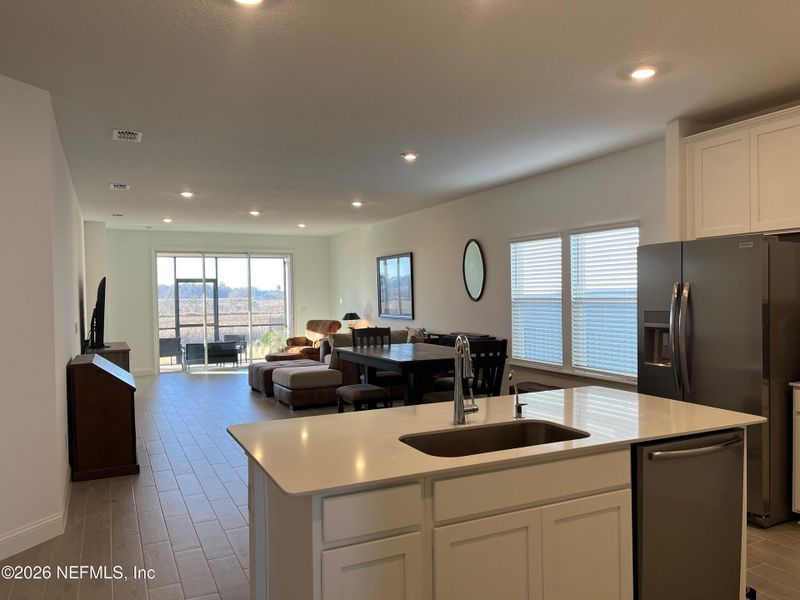 Furnished interior view inside a new home in Silver Falls Single Family at SilverLeaf, St. Augustine (Image 13).