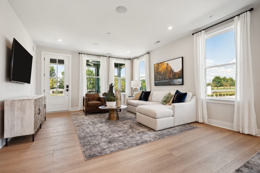 Representative furnished interior of a home built from the Torrence by Tri Pointe Homes in Seven Oaks, Belmont (Image 7).