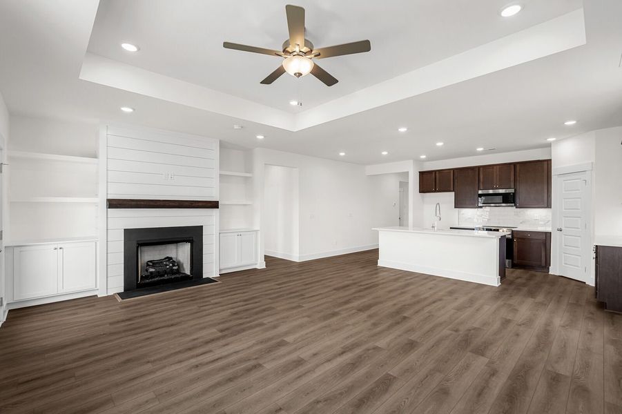 Representative unfurnished interior of a home built from the The Cottonwood E by Davidson Homes LLC in Woods Crossing, Gallatin (Image 23).