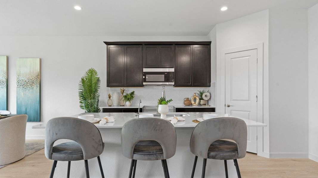 Furnished interior view inside a new home in Tamarron, Fulshear (Image 12).