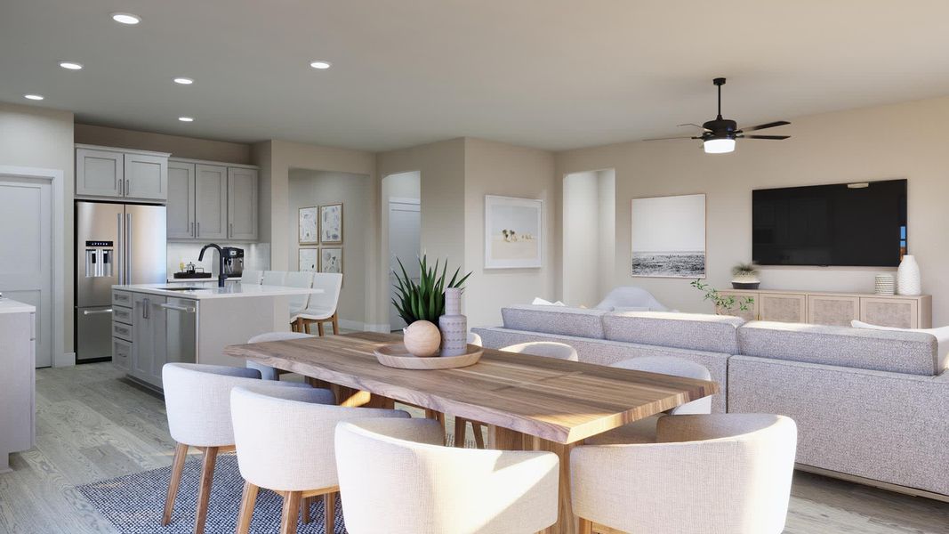 Dining Room | Nancie | Sage Collection – Freedom at Anthem in Kyle, TX by Landsea Homes