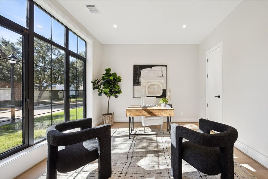 Furnished interior view inside a new home in , West University Place (Image 16).
