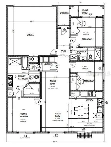 2D floor plan layout of this home in , Deland, FL (Image 5).