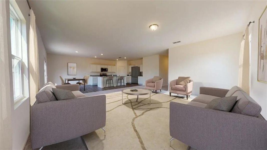 Furnished interior view inside a new home in Silverton, Dacula (Image 12).