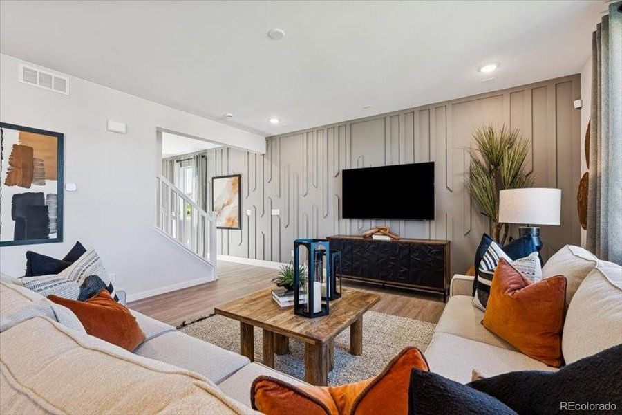 Furnished interior view inside a new home in Sweetgrass, Dacono (Image 7).