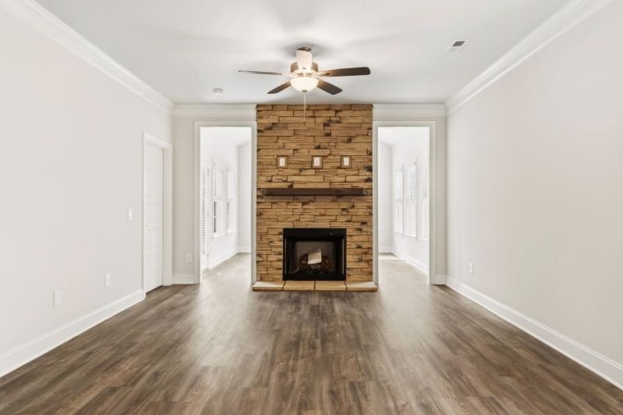 Spacious, unfurnished interior of a new home in Weybridge, Burlington (Image 21). Spacious, unfurnished interior of a new home in Weybridge, Burlington (Image 21).