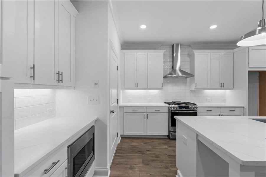 Furnished interior view inside a new home in , Buford (Image 3). Furnished interior view inside a new home in , Buford (Image 3).