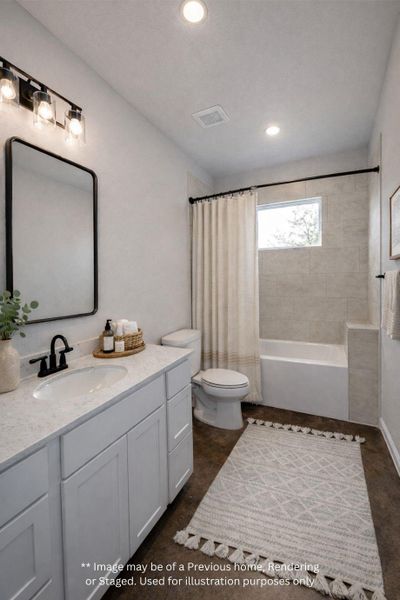 Furnished interior view inside a new home in , Willis (Image 19).