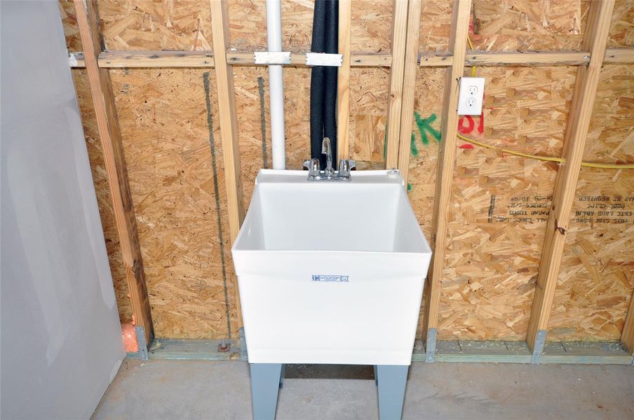 Utility Sink in Rear of Garage.