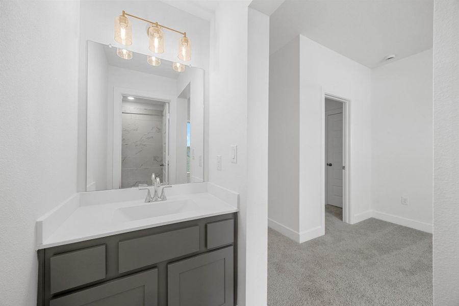 Furnished interior view inside a new home in Parmer Ranch - 60', Georgetown (Image 7).