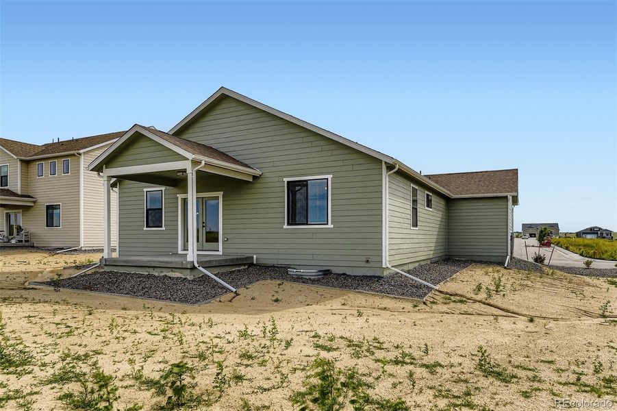 Exterior details and patio area of a home in Spring Valley Ranch, Elizabeth (Image 2).