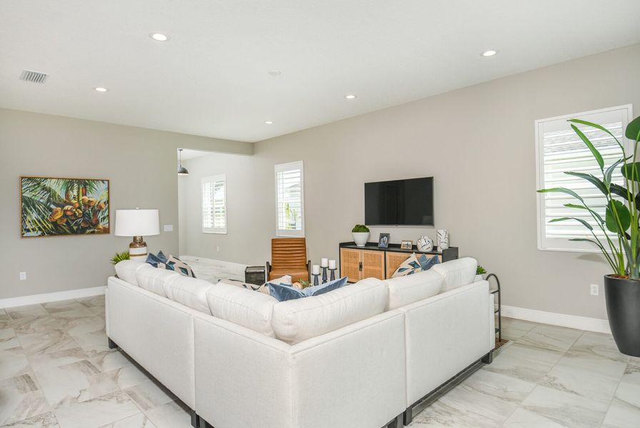 Furnished interior view inside a new home in Grand Park, Sarasota (Image 13).