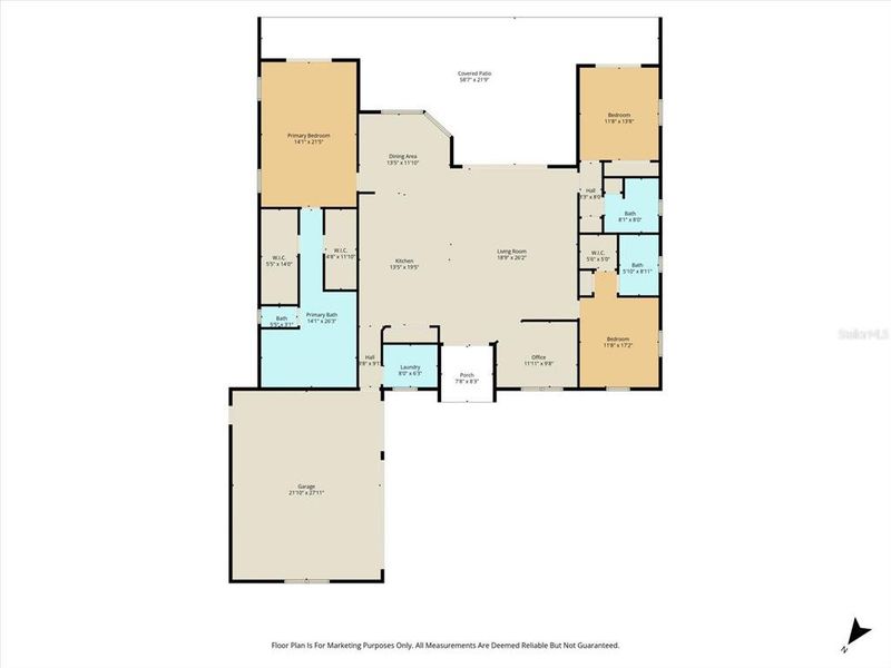 2D floor plan layout of this home in , Lecanto, FL (Image 5).
