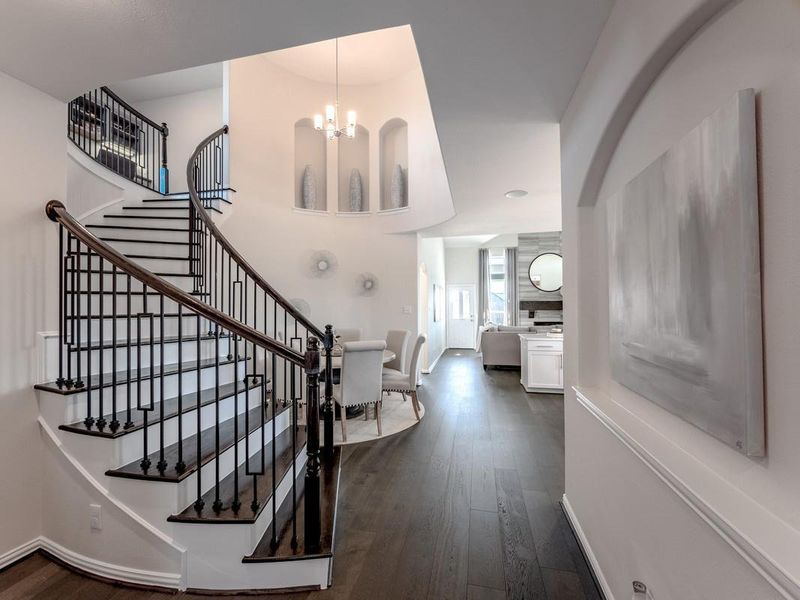Furnished interior view inside a new home in Massey Oaks, Pearland (Image 3).