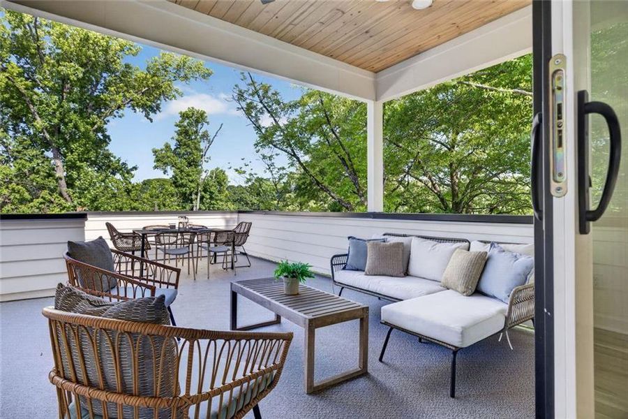 Exterior details and patio area of a home in , Atlanta (Image 30). Exterior details and patio area of a home in , Atlanta (Image 30).