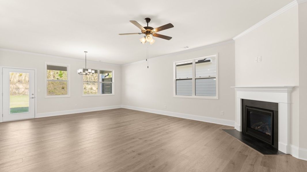 Representative unfurnished interior of a home built from the Clifton by D.R. Horton in Hamptons at Riverwood North, Dallas (Image 17).
