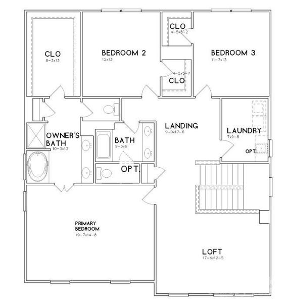 Floor Plan - second floor