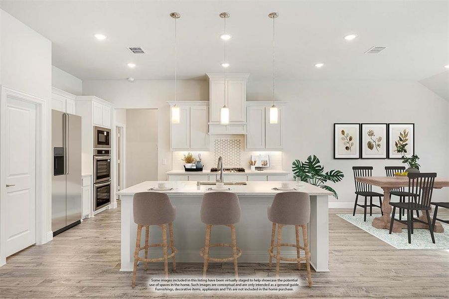 Furnished interior view inside a new home in The Enclave at Parks of Aledo, Aledo (Image 6).