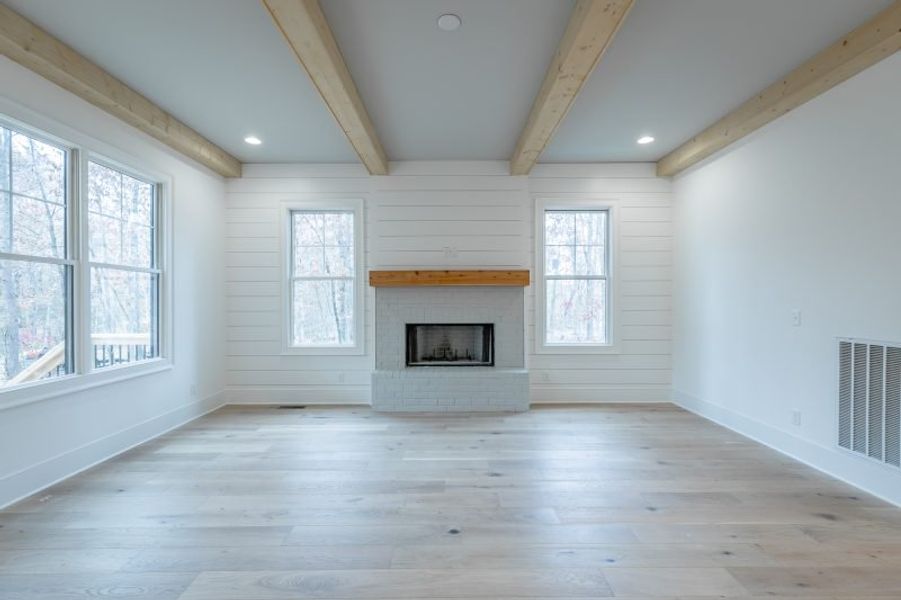 Representative unfurnished interior of a home built from the Carolina A by Riverstone Construction, LLC in Jasper Highlands, Guild (Image 28).