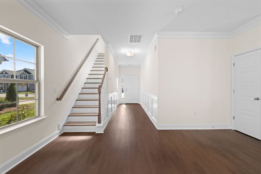 Spacious, unfurnished interior of a new home in Miller's Reserve, Winston-Salem (Image 52).