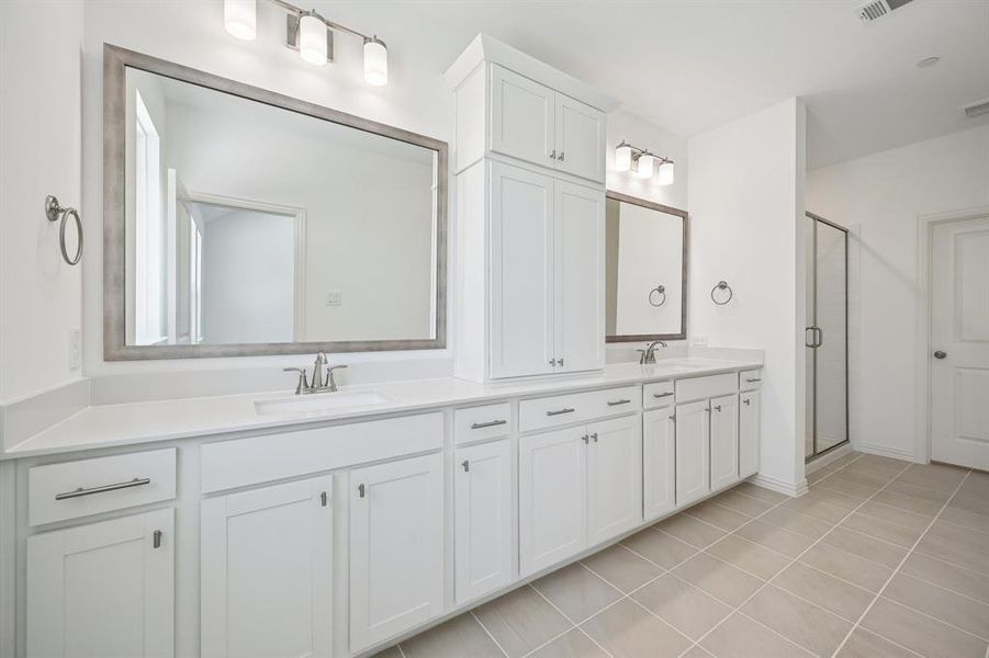 Plenty of space for two in this wonderful owner's bath.
