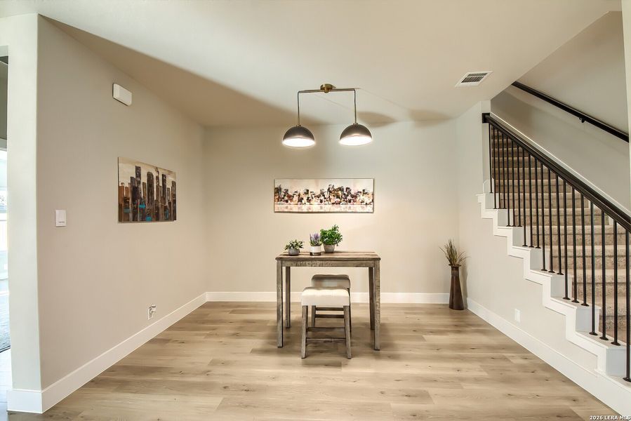 Furnished interior view inside a new home in Brookstone Creek, San Antonio (Image 12).
