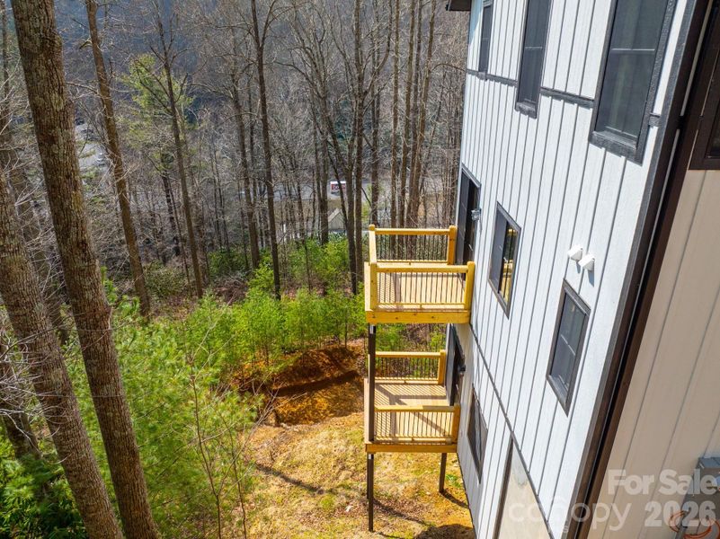 Exterior details and patio area of a home in , Boone (Image 22).