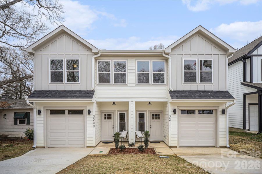 Front exterior of a new home in , Charlotte, NC, highlighting curb appeal (Image 23).