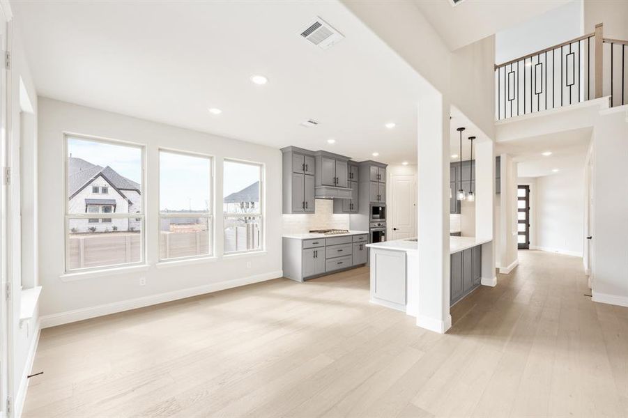 Furnished interior view inside a new home in Painted Tree, McKinney (Image 11). Furnished interior view inside a new home in Painted Tree, McKinney (Image 11).