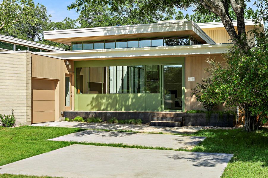 Exterior details and patio area of a home in , Austin (Image 26). Exterior details and patio area of a home in , Austin (Image 26).