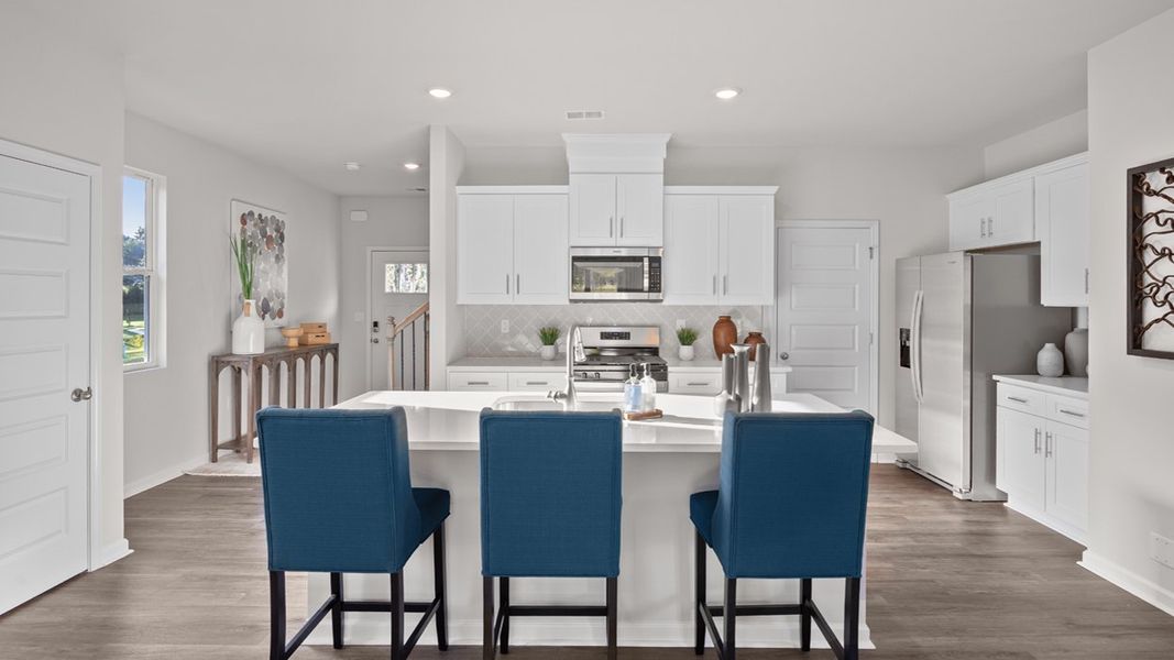 Furnished interior view inside a new home in Wrenfield at Chanticleer, North Augusta (Image 6). Furnished interior view inside a new home in Wrenfield at Chanticleer, North Augusta (Image 6).