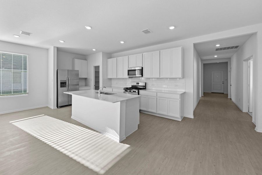 Furnished interior view inside a new home in Schriber Ranch, Mustang Ridge (Image 9). Furnished interior view inside a new home in Schriber Ranch, Mustang Ridge (Image 9).