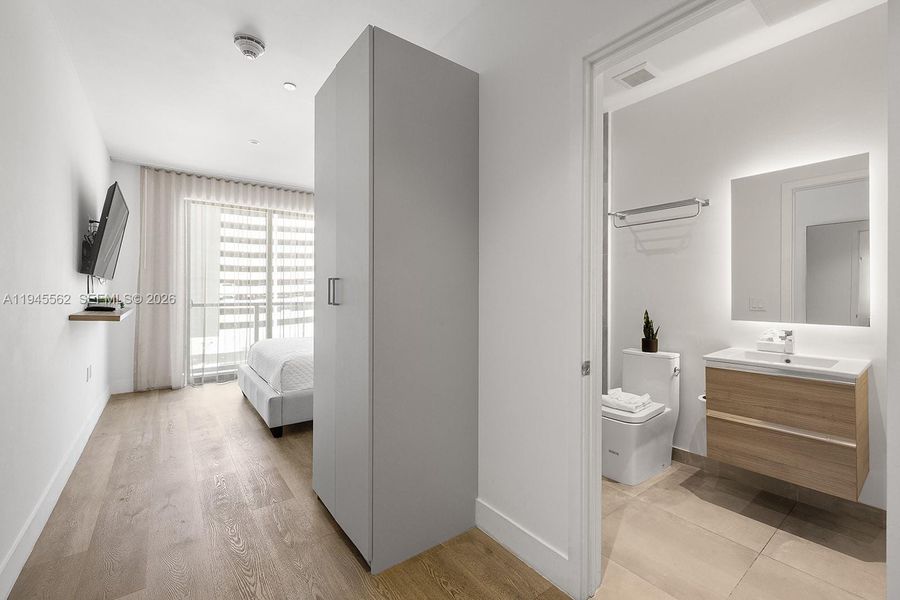 Furnished interior view inside a new home in , Miami (Image 13).