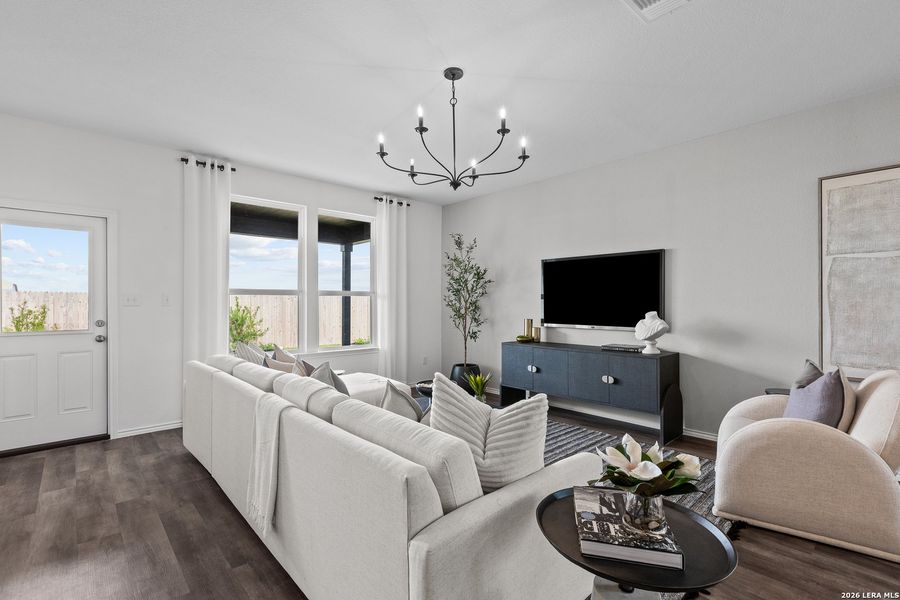 Furnished interior view inside a new home in Dove Song, Marion (Image 9).