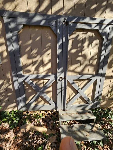 Exterior details and patio area of a home in , Atlanta (Image 2).