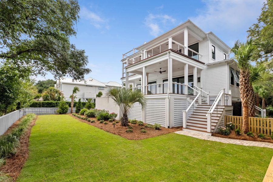 Exterior details and patio area of a home in , Sullivan's Island (Image 29). Exterior details and patio area of a home in , Sullivan's Island (Image 29).