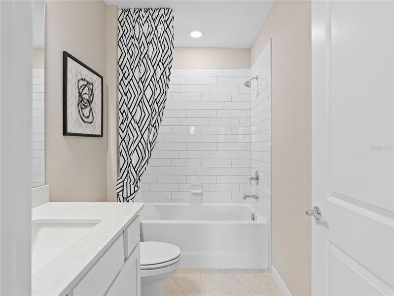 Furnished interior view inside a new home in EverBe, Orlando (Image 14).