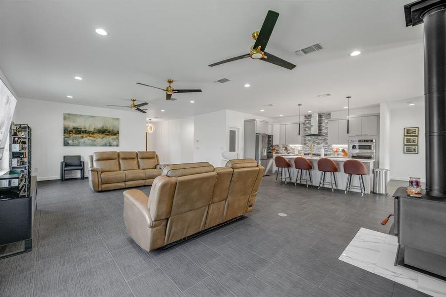 Furnished interior view inside a new home in , Early (Image 23).