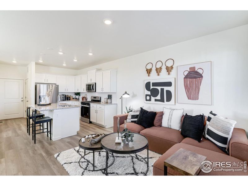 Furnished interior view inside a new home in Revere at Johnstown, Johnstown (Image 19).