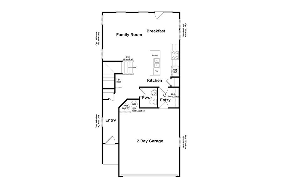 2D floor plan layout for the Luca by DRB Homes in Avery Landing, McDonough, GA (Image 2). 2D floor plan layout for the Luca by DRB Homes in Avery Landing, McDonough, GA (Image 2).
