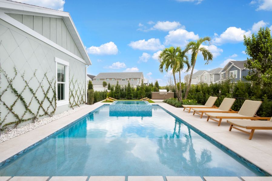 Representative exterior details of a home built from the Montauk by Mattamy Homes in Newfield, Palm City (Image 3).