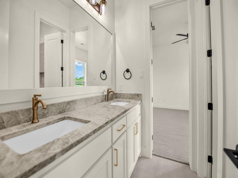 Furnished interior view inside a new home in , Weatherford (Image 30).
