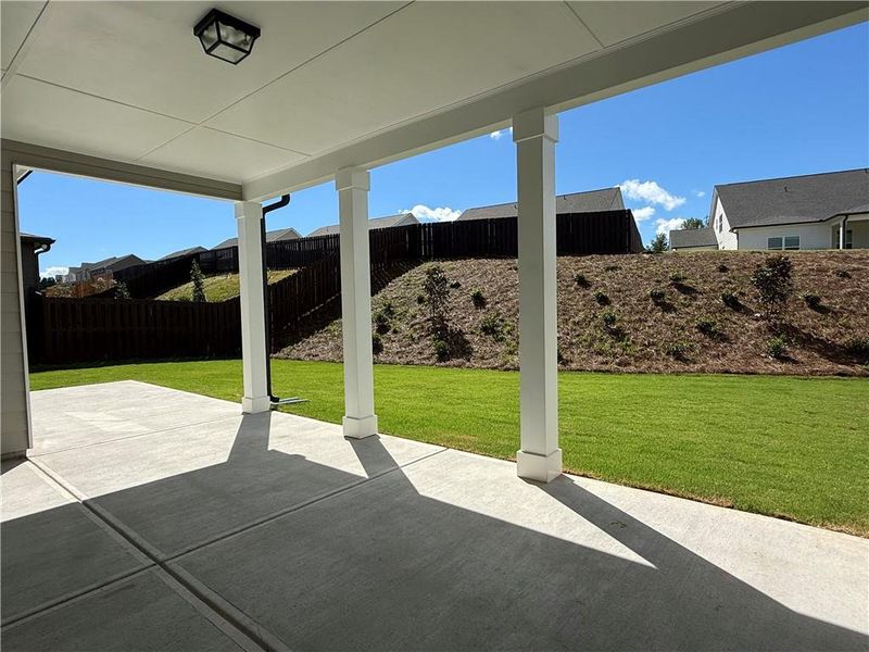 Exterior details and patio area of a home in Ponderosa Farms Reserve, Gainesville (Image 3).