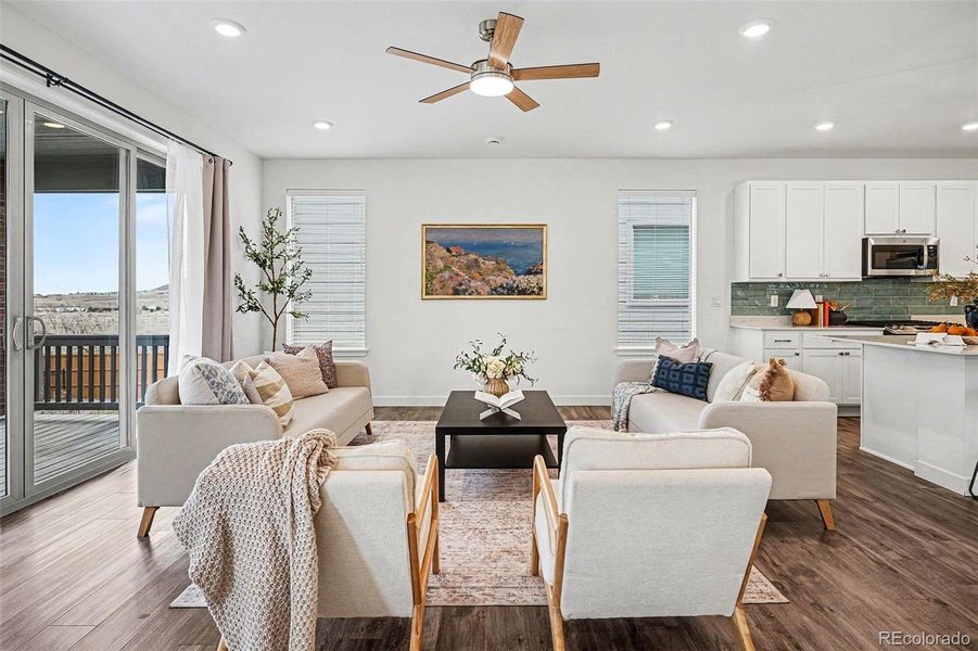 Furnished interior view inside a new home in Red Rocks Ranch, Morrison (Image 22).