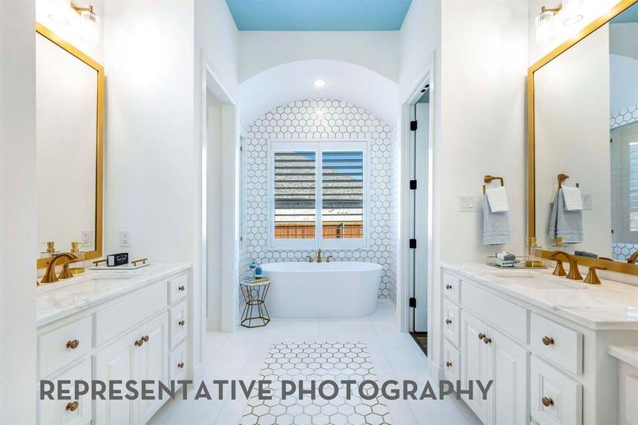 Furnished interior view inside a new home in Wildflower Ranch, Dish (Image 24).