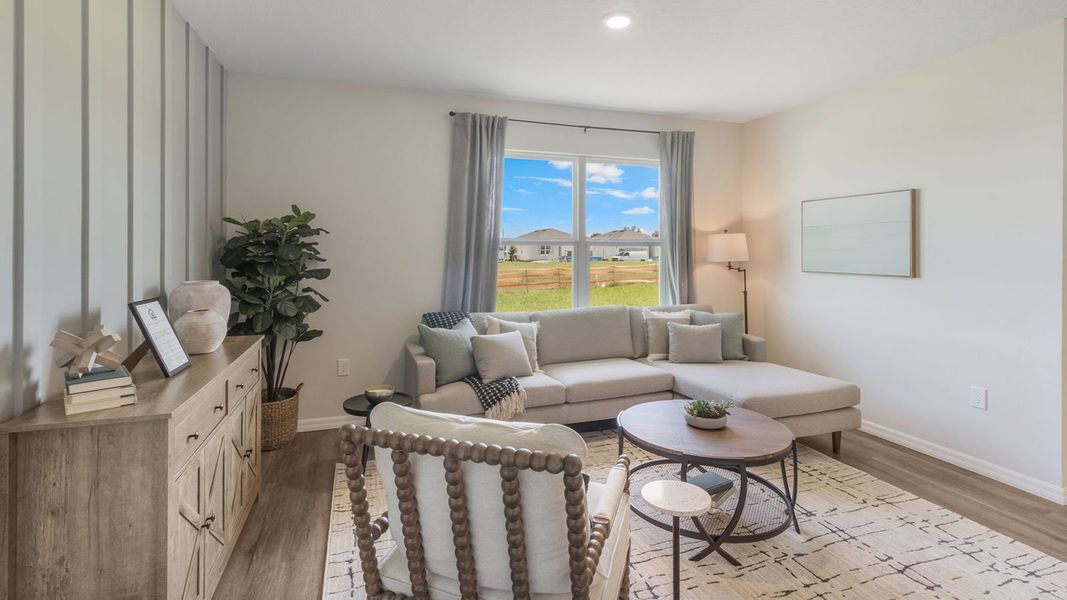 Representative furnished interior of a home built from the CALI by D.R. Horton in Fox Branch, Lakeland (Image 9).
