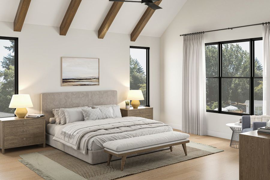 Furnished interior view inside a new home in , Houston (Image 5).